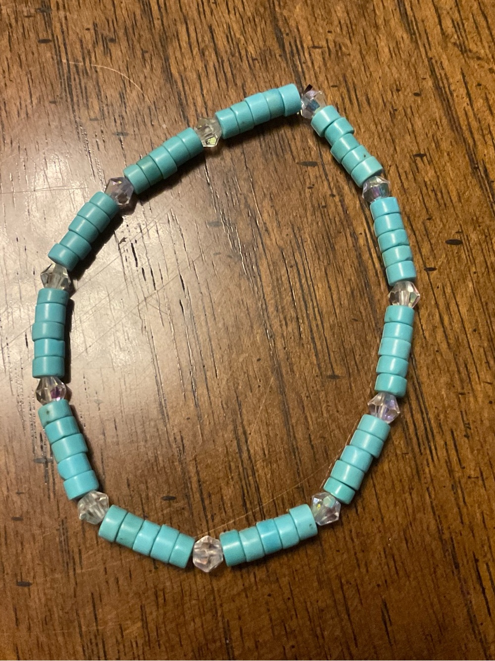 Turquoise Beaded Stretch Bracelet - Women Jewelry